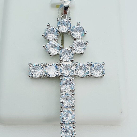 "925 Sterling Silver Cubic Zirconia Pendant, UU1P6A6025 - Picture 9 of 10